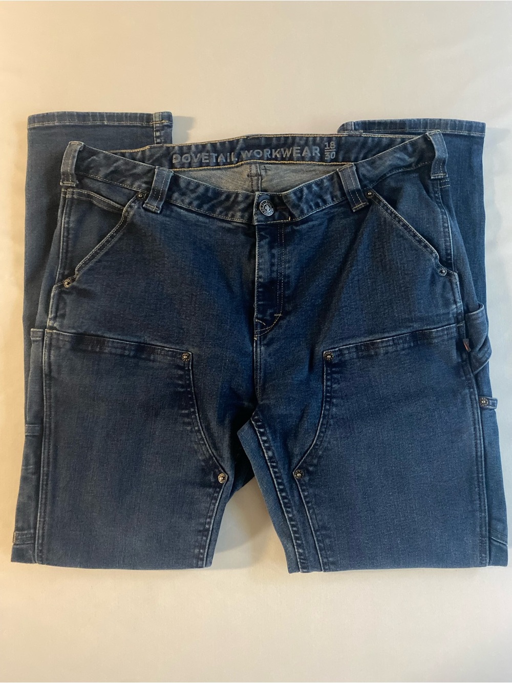 Dovetail Workwear The Maven Slim Pants Women 18/30 Utility Double Knee Denim